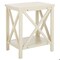 Safavieh Candice White Cross Back End Table AMH6523A - alternate 4